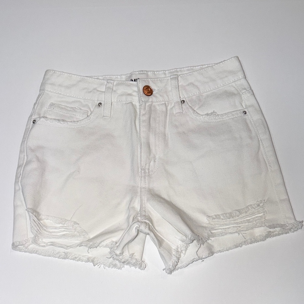 YMI Festival Shorts Denim Collection Women's White Jean Shorts